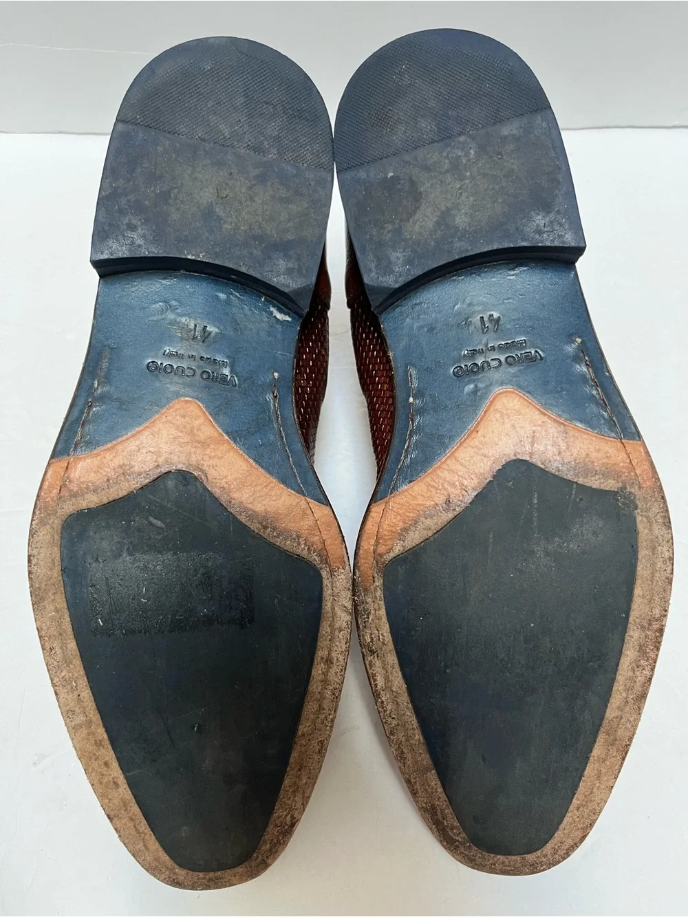 ALITTO Italy Men’s Woven Cap-Toe Chelsea Boots Sz 41 US 8 Rare - READ